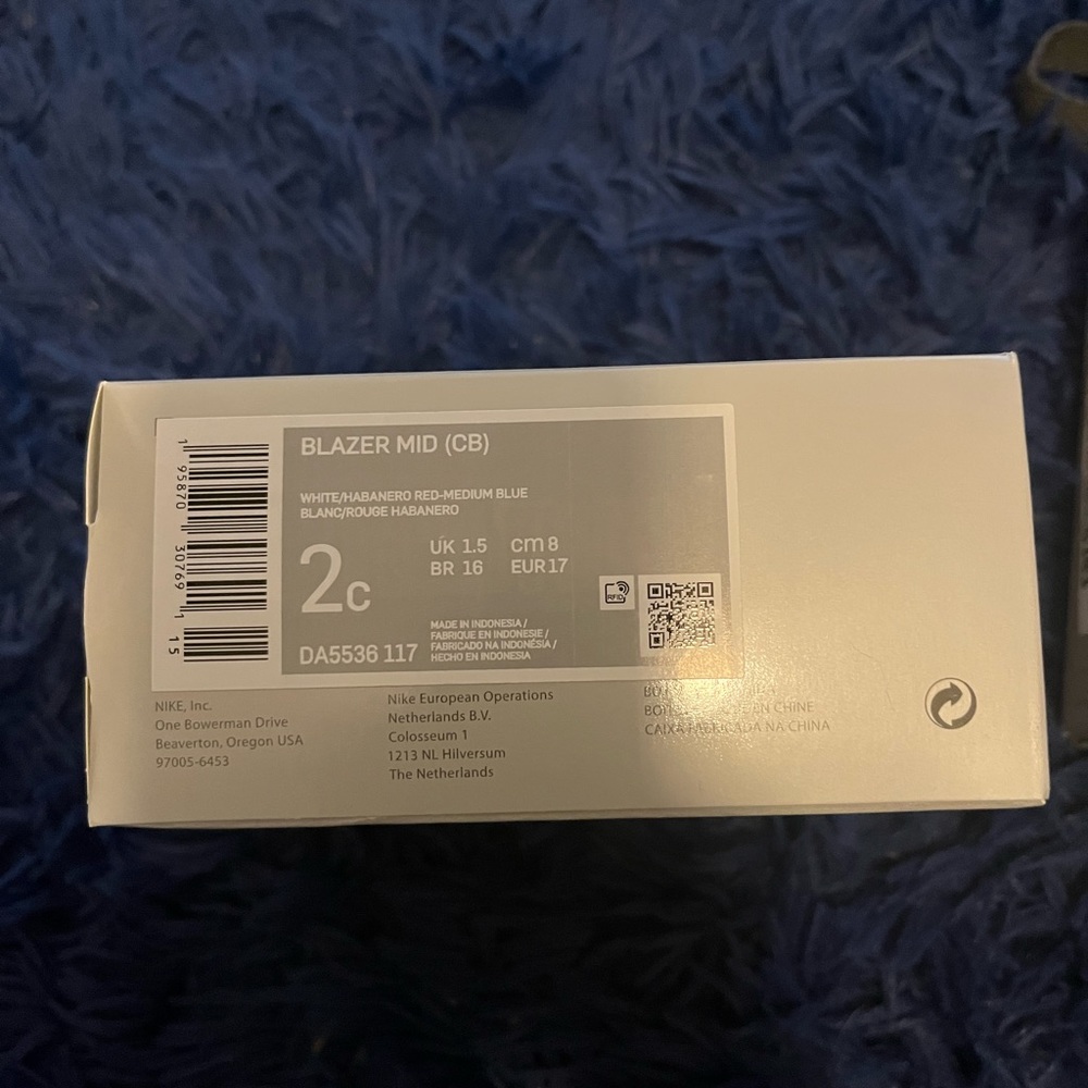 Infant Nike Blazer crib shoes